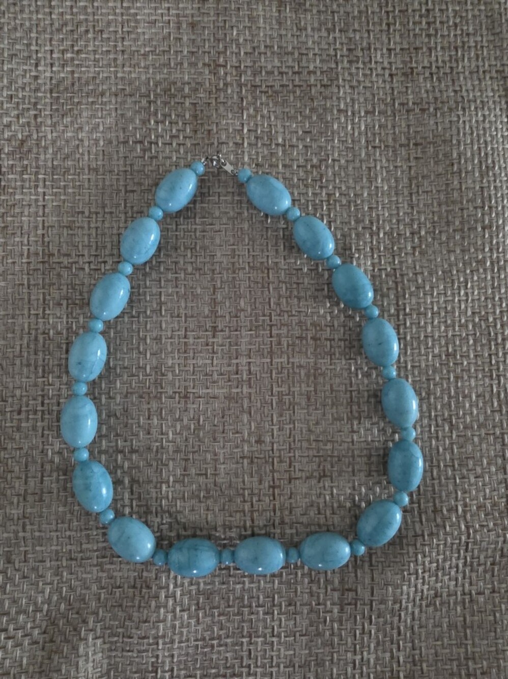Turquoise Color Beaded Necklace